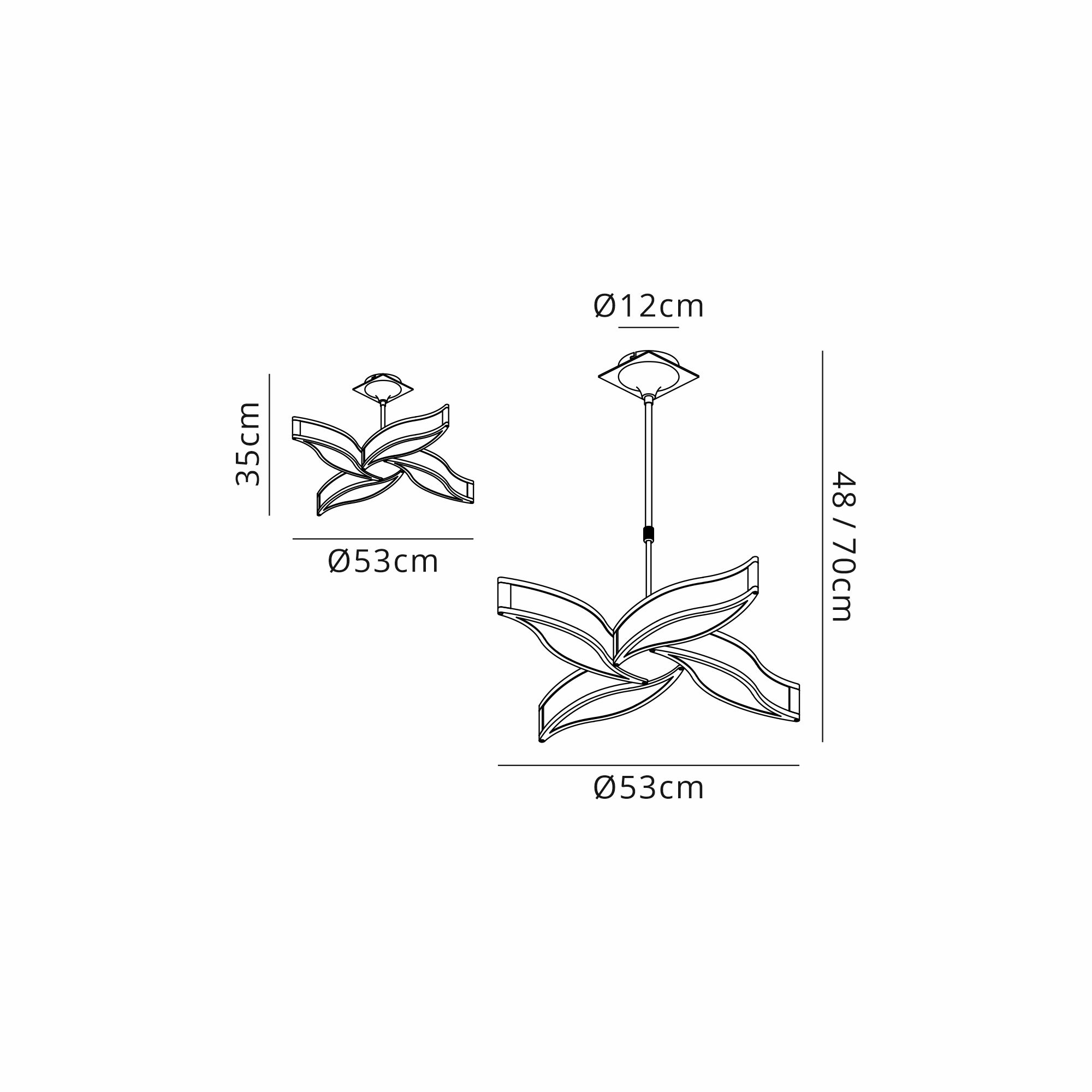Sintesys Ceiling Lights Mantra Multi Arm Fittings